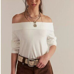 New Free People Juno Long Sleeve Ivory